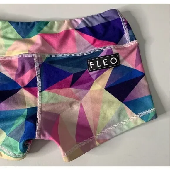 FLEO Jewel Geo Shorts (Original) size small pink purple excellent condition